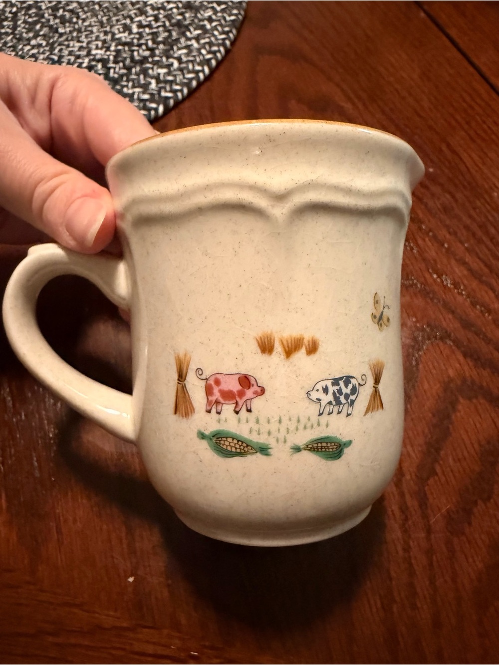 Vintage Heartland International Stoneware Japan Creamer Pitcher
